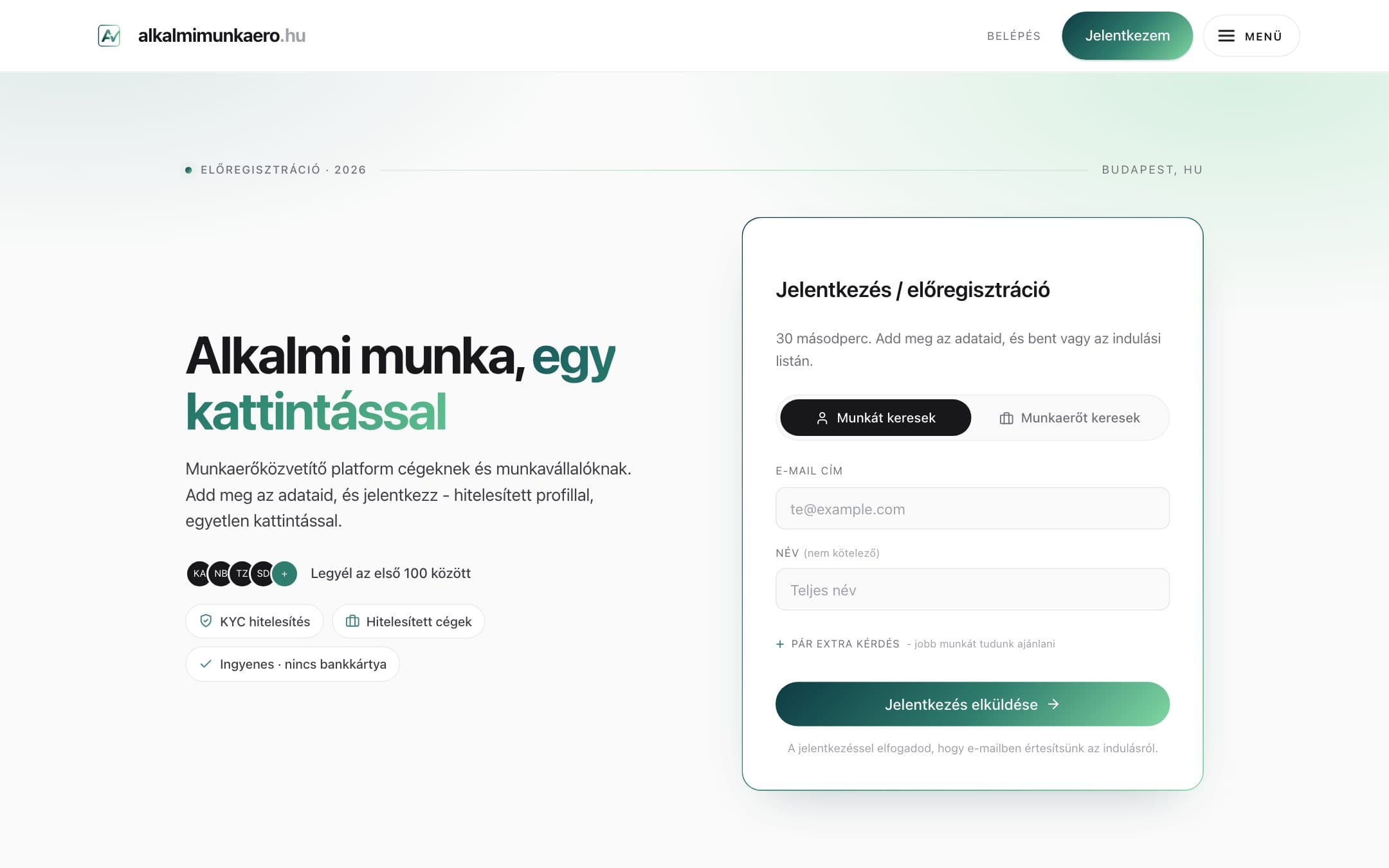alkalmimunkaero.hu - Alkalmi munka, egy kattintással.