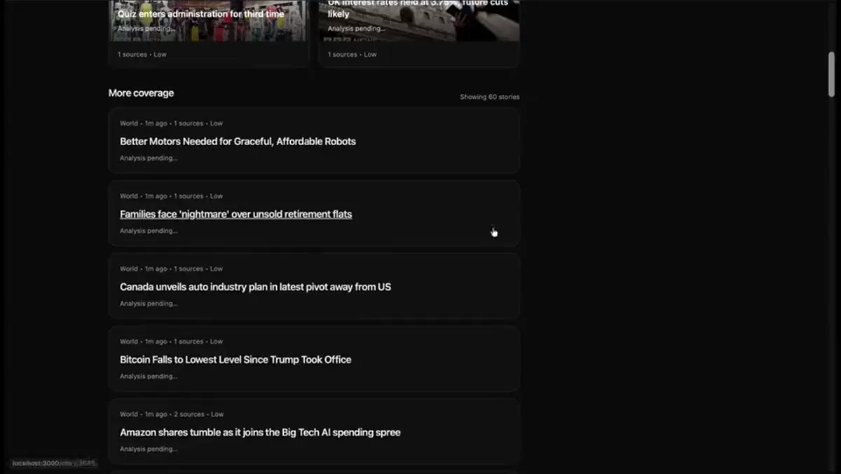 The Truth AI News — Nyitóképernyő
