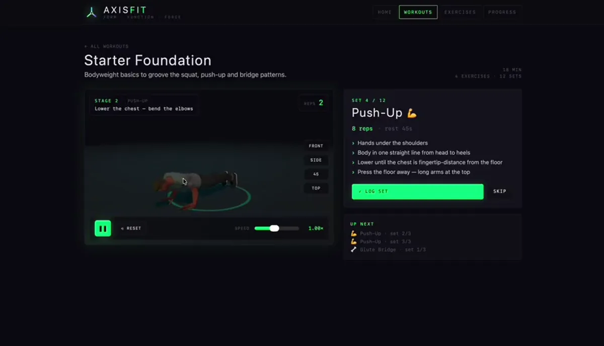AxisFit — Használat közben