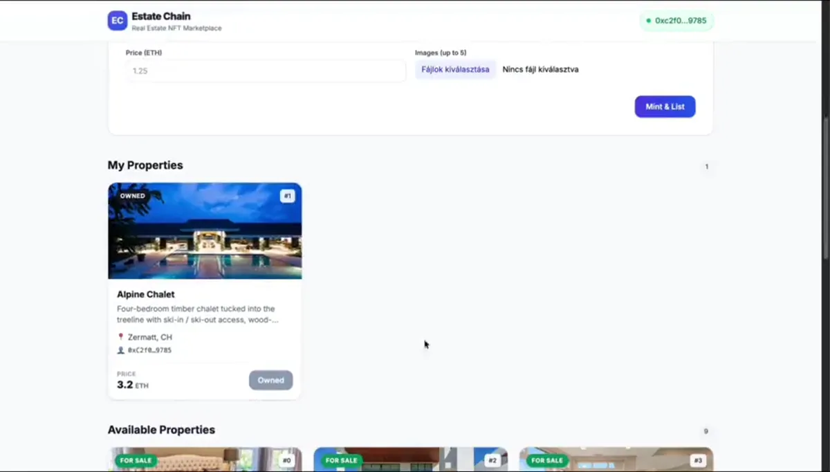 Crypto Properties — Használat közben