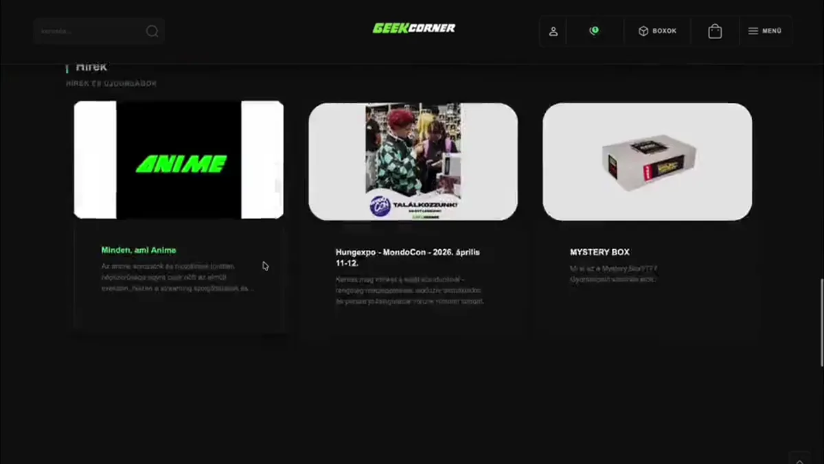 GeekCorner — Eredmény