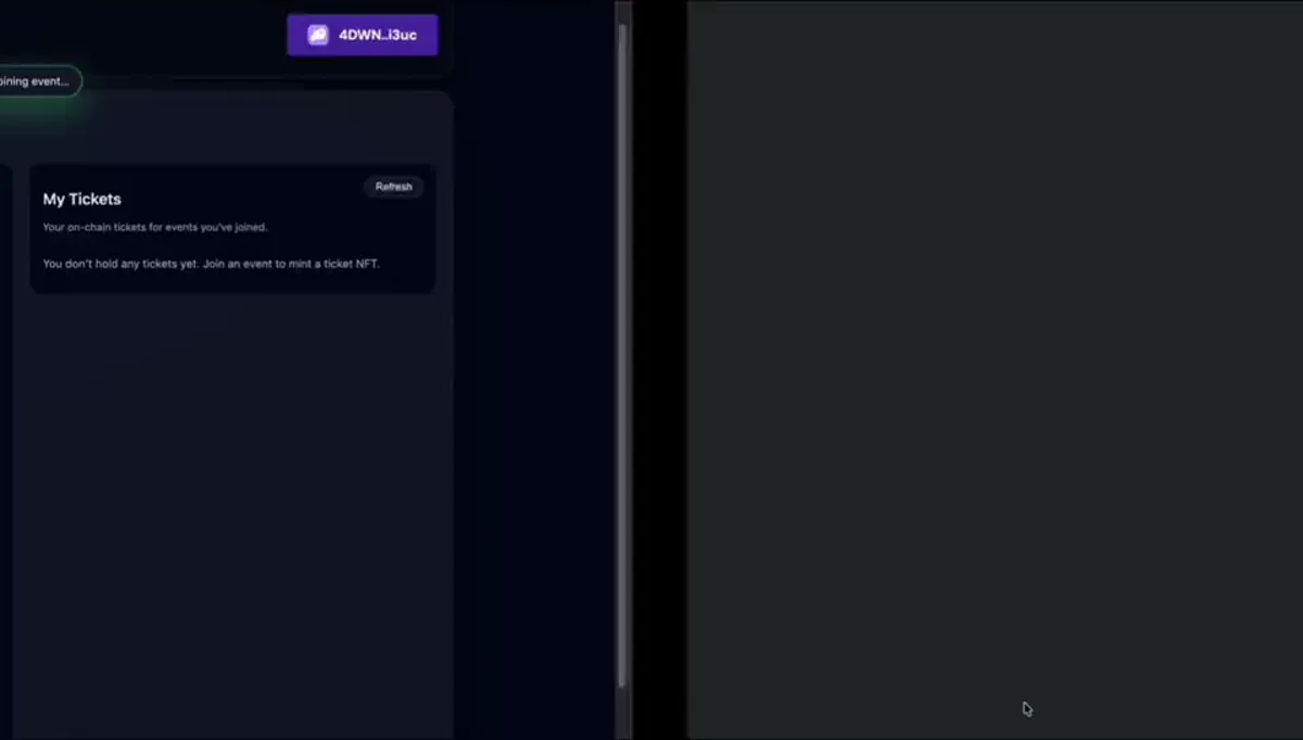Solana Event — Nyitóképernyő